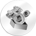Bitcoin gift in wrapped box