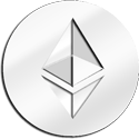 Silver Ethereum logo
