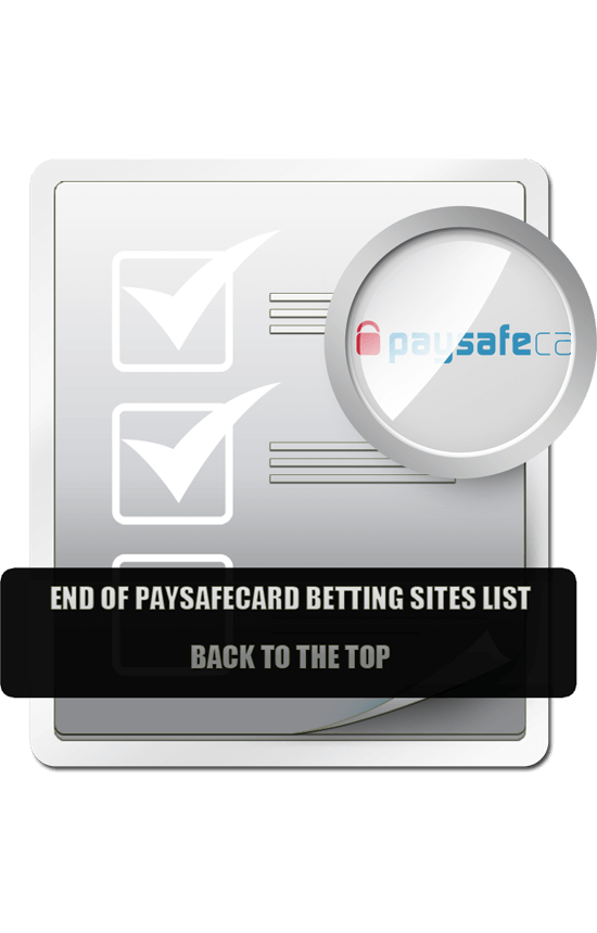 End of the Paysafecard betting sites list with back to the top text